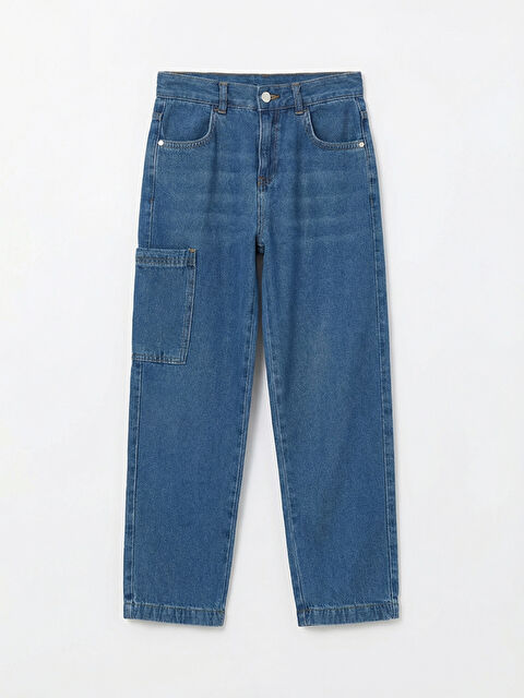 LCW Kids Loose Fit Erkek Çocuk Kargo Jean Pantolon - S66752Z4-507