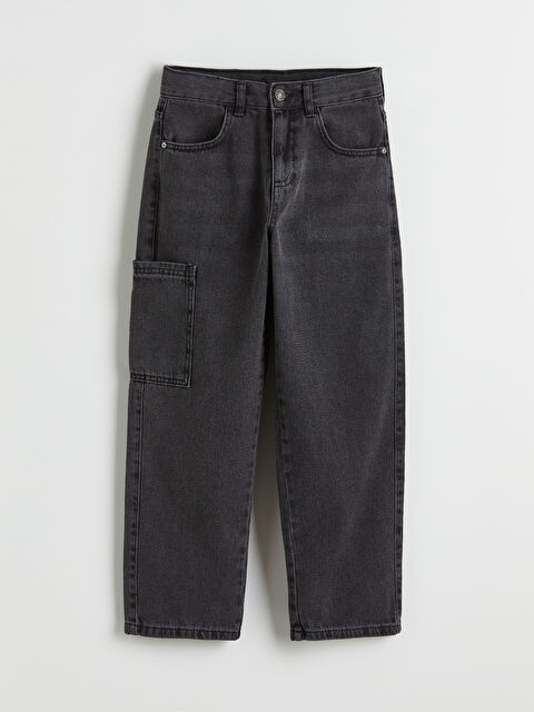 LCW Kids Loose Fit Erkek Çocuk Kargo Jean Pantolon - S66752Z4-M0U