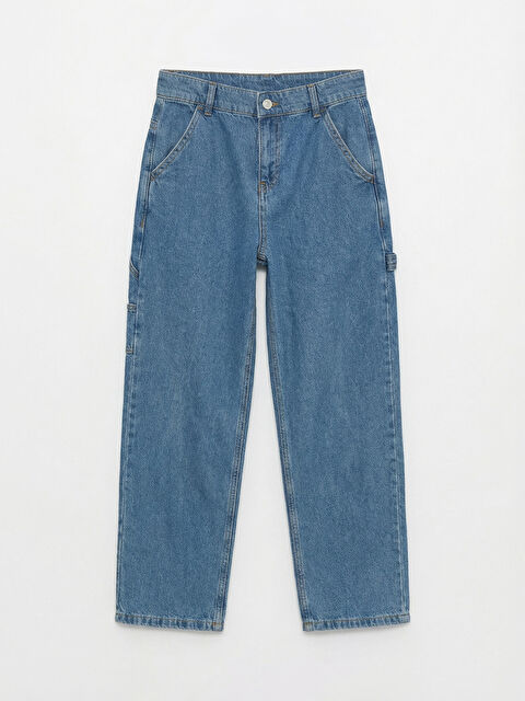 LCW Kids Erkek Çocuk Loose Fit Jean Pantolon - S66753Z4-JVU