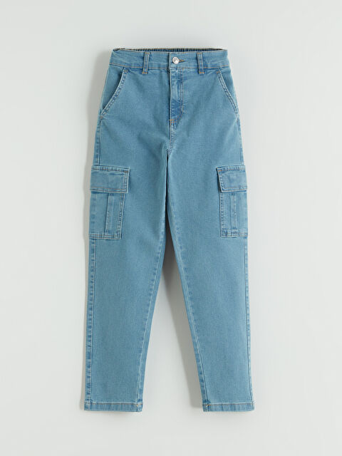 LCW Kids Regular Fit Erkek Çocuk Kargo Jean Pantolon - S66756Z4-311
