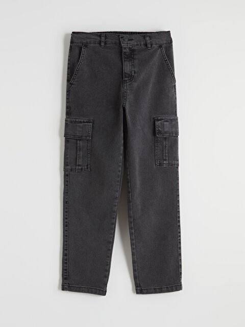 LCW Kids Regular Fit Erkek Çocuk Kargo Jean Pantolon - S66756Z4-M0U