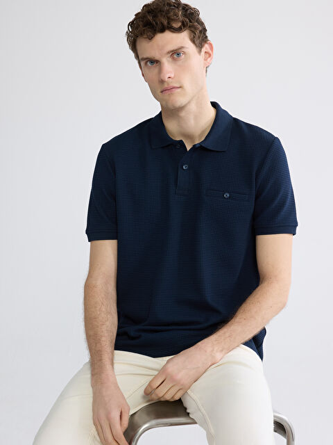 LCWAIKIKI Classic تي شيرت أزرق رجال - S66822Z8-DWP