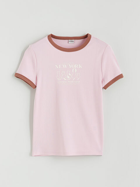 LCW Kids Djevojka RUŽIČASTA Majica kratkih rukava - S66831Z4-FWJ