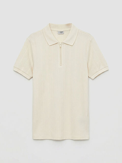 LCW Kids Zippered Polo Neck Boys' T-Shirt - S66901Z4-FWM