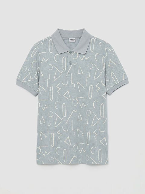 LCW Kids Patterned Dobby Polo Neck Boys' T-Shirt - S66902Z4-LRW