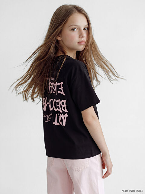 LCW Kids Baskılı Kız Çocuk Tişört