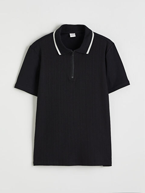 LCW Kids Polo Yaka Dokulu Erkek Çocuk Tişört - S66955Z4-CVL