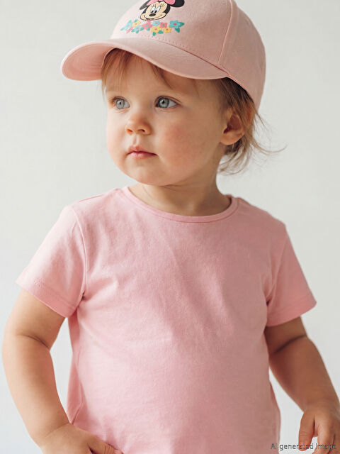 LCW baby Minnie Mouse Print Baby Girl Cap Hat - S66964Z1-FUT