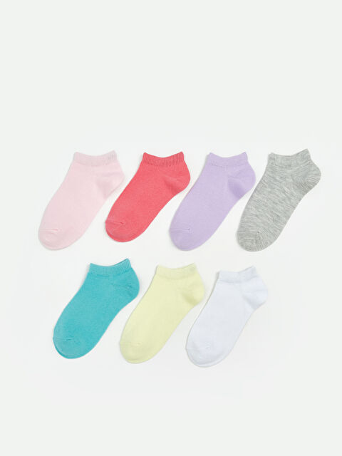 LCW Kids Basic Kız Çocuk Patik Çorap 7'li - S66968Z4-FWW