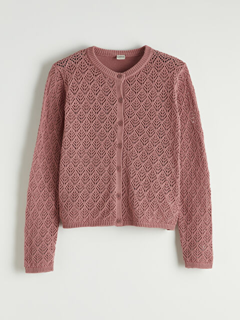 LCW Kids Girl PINK Cardigan - S66985Z4-DMF