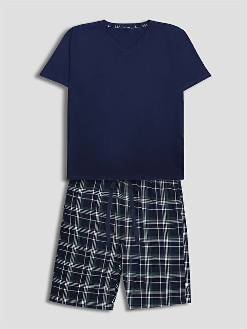 LC WAIKIKI Man NAVY Shortie Pyjama Set - S67032Z8-LSJ