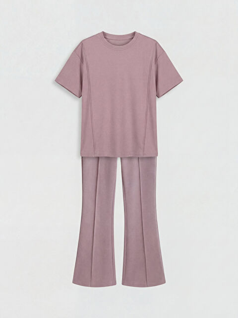 LCW Kids Kız Çocuk Soft Touch Takım