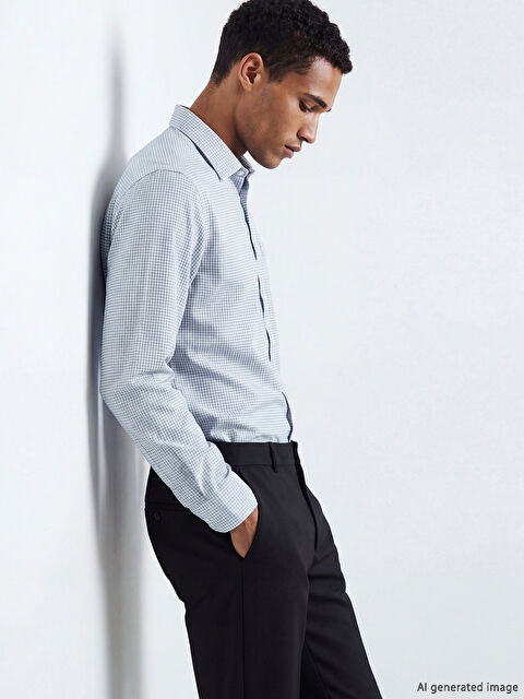 LCWAIKIKI Classic Regular Fit Ekose Erkek Gömlek - S67043Z8-LLC