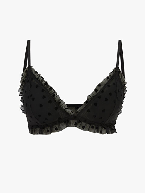 LCW DREAM Balensiz Dolgusuz Fırfırlı Kalp Desenli Bralet	 - S67059Z8-RQL