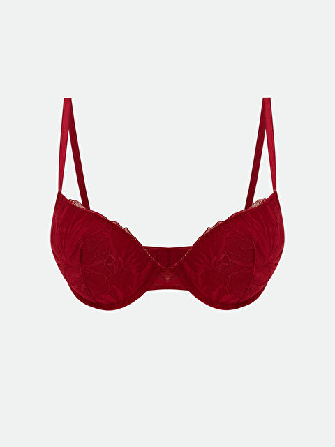 LCW DREAM Balenli Dolgulu Dantelli Tişört Sütyen	 - S67069Z8-HMS