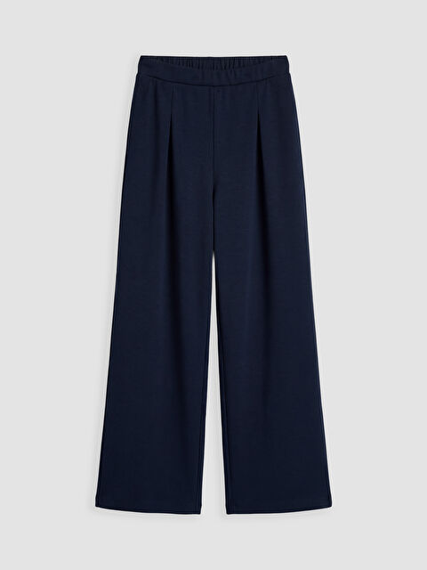 LCW Kids Geniş Paça Pileli Kız Çocuk Eşofman Altı