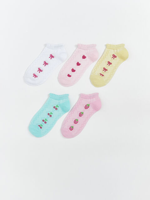 LCW Kids Girl WHITE Trainer Socks - S67136Z4-JYX
