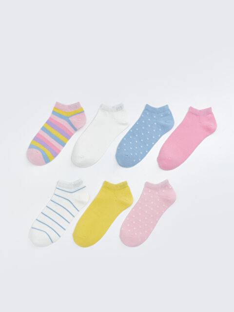 LCW Kids Kız Çocuk Patik Çorap 7'li - S67146Z4-M0T
