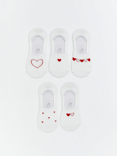 LCW DREAM Kalp Desenli Kadın Babet Çorap 5'li - S67163Z8-FDU