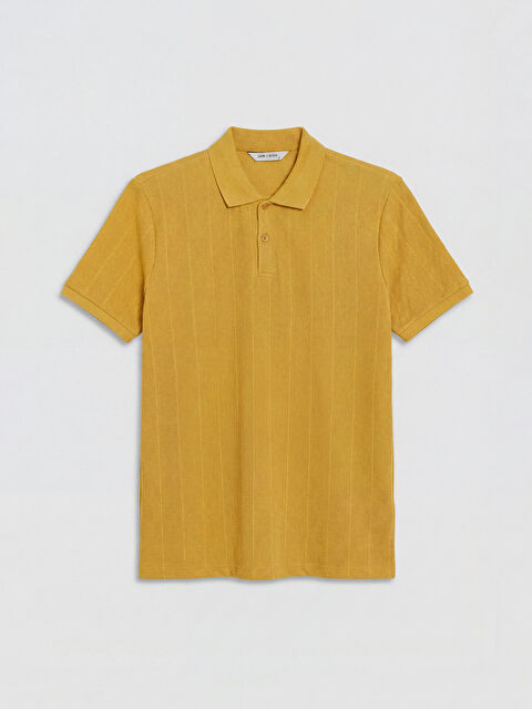 LCW Vision Polo Yaka Çizgili Erkek Tişört