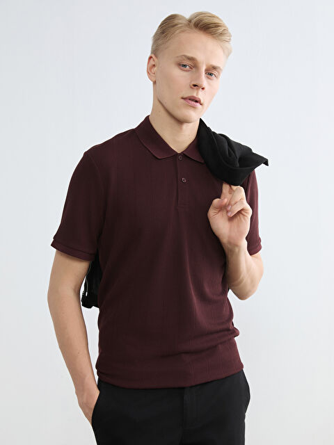 LCW Vision Polo Yaka Çizgili Erkek Tişört