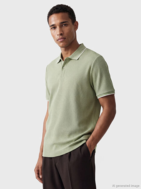 LCW Vision Polo Yaka Erkek Tişört - S67174Z8-FJY