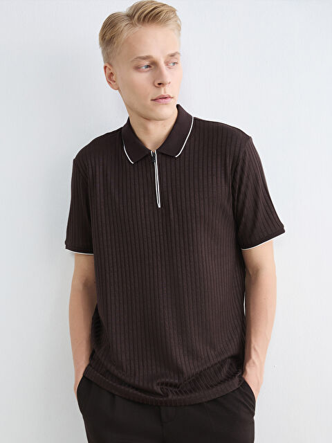 LCW Vision Мужчины Коричневый Футболка