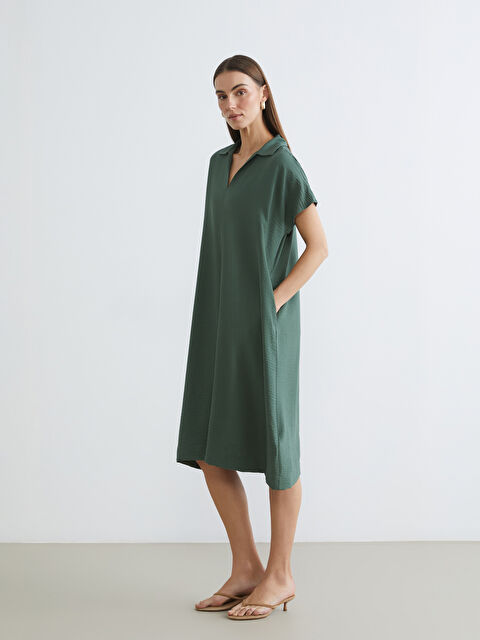 LCW STUDIO Collared Neck Women's Dress - S67253Z8-HFB