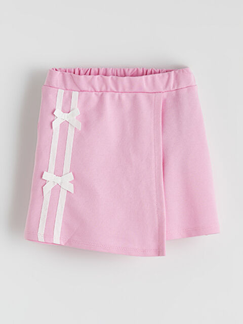 LCW Kids Çizgili Kız Çocuk Şort Etek - S67268Z1-GA5
