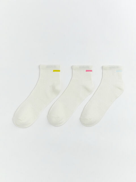LCW DREAM Çizgili Kadın Patik Çorap 3'lü - S67453Z8-FFB