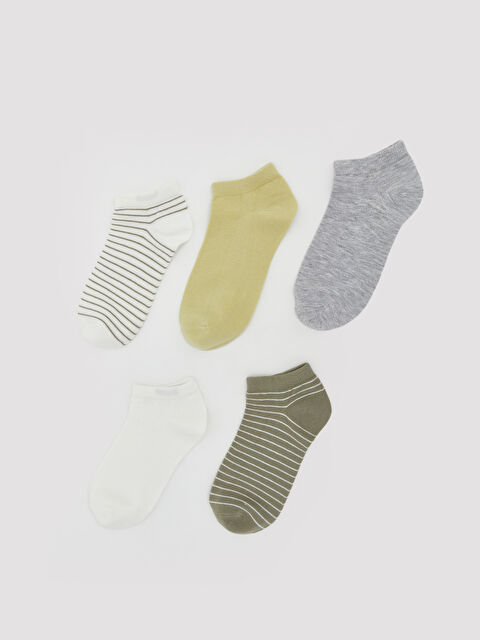LCW DREAM Çizgili Kadın Patik Çorap 5'li - S67485Z8-FDU