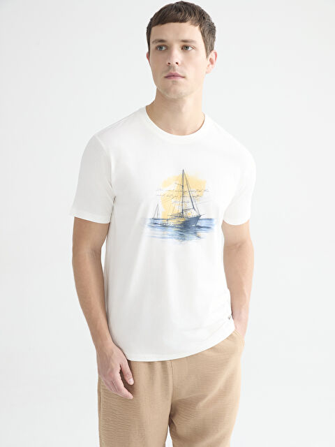 LCWAIKIKI Classic Plus Size Crew Neck Printed Cotton Men's T-Shirt - S67571Z8-R9J