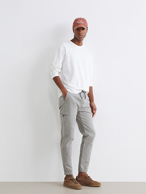 XSIDE Man BEIGE Jogger Trousers - S67579Z8-V38