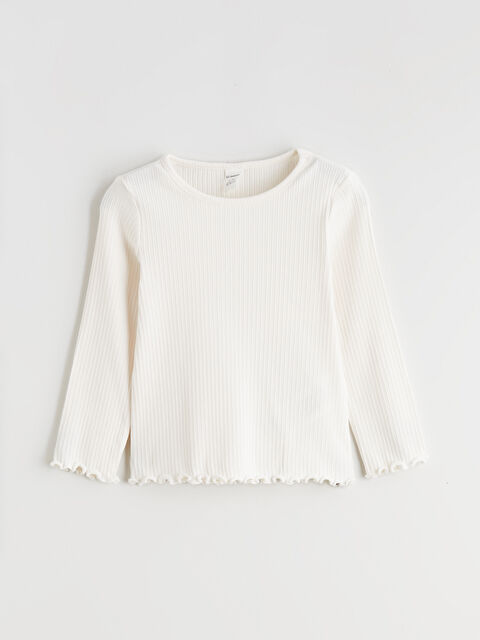 LCW Kids Girl ECRU T-Shirt - S67597Z1-FES