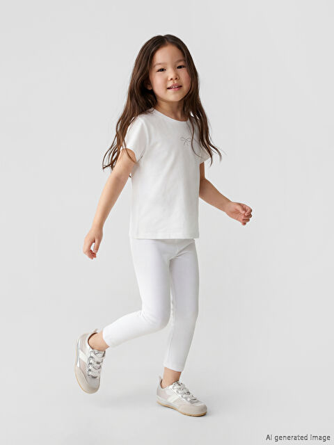 LCW Kids Basic Kız Çocuk Tayt