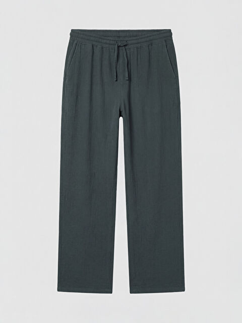 XSIDE Relaxed Fit Muslin Men's Textured Trousers