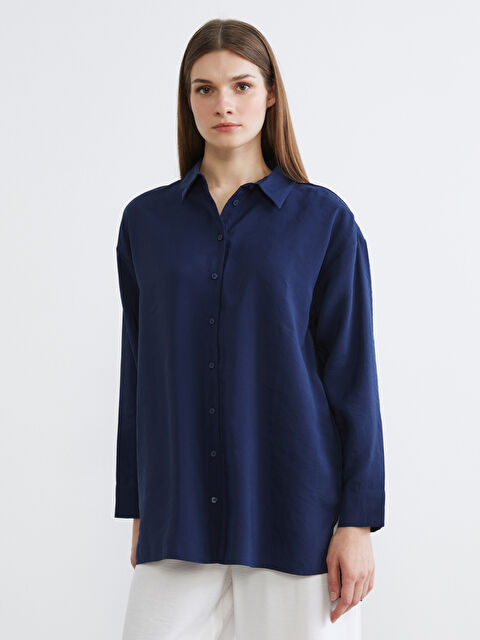 LCW Modest تونیکی کراس شینی تۆخ ژن - S67659Z8-CYZ