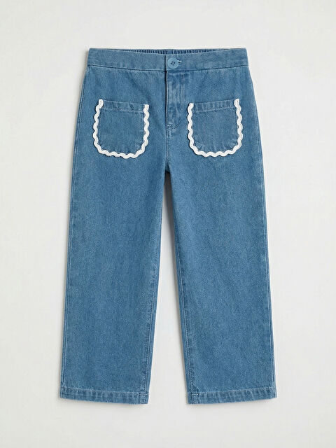 LCW baby Kız Bebek Jean Pantolon - S67685Z1-DU2