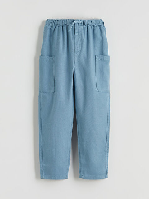 LCW Kids Beli Lastikli Keten Karışımlı Erkek Çocuk Pantolon - S67697Z1-R0V