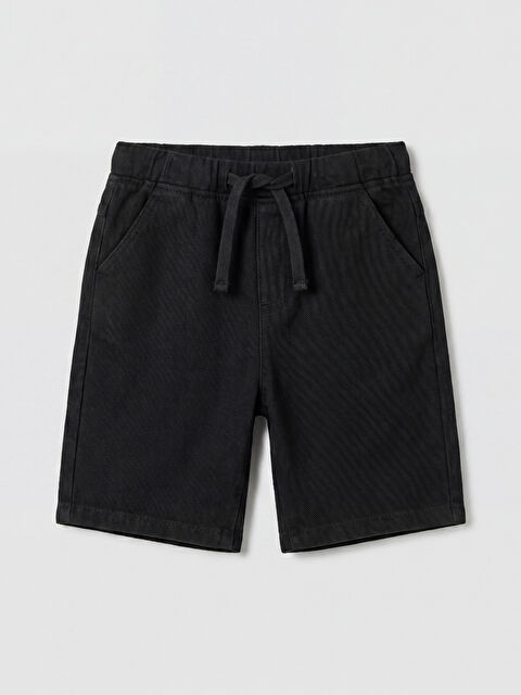 LCW Kids Beli Lastikli Erkek Çocuk Gabardin Şort