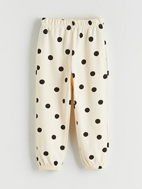 LCW Kids Puantiyeli Kız Çocuk Jogger Eşofman Altı - S67710Z1-SWC