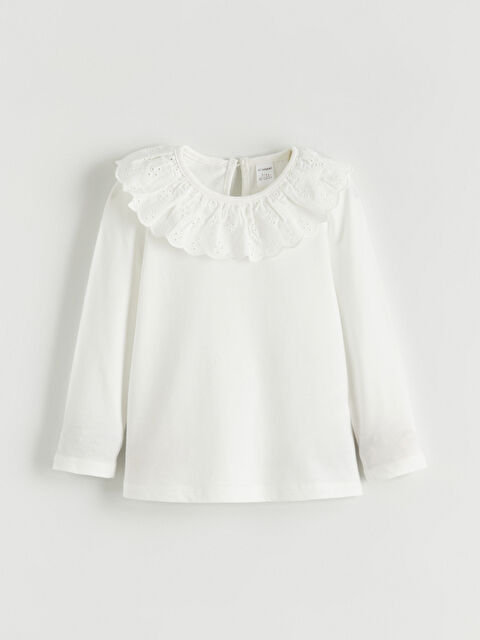 LCW Kids Bebe Yaka Kız Çocuk Bluz - S67719Z1-R9J