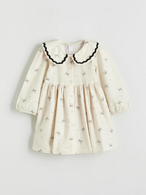 LCW Kids فستان بيج فاتح / ايكرو فتاة - S67725Z1-LRA