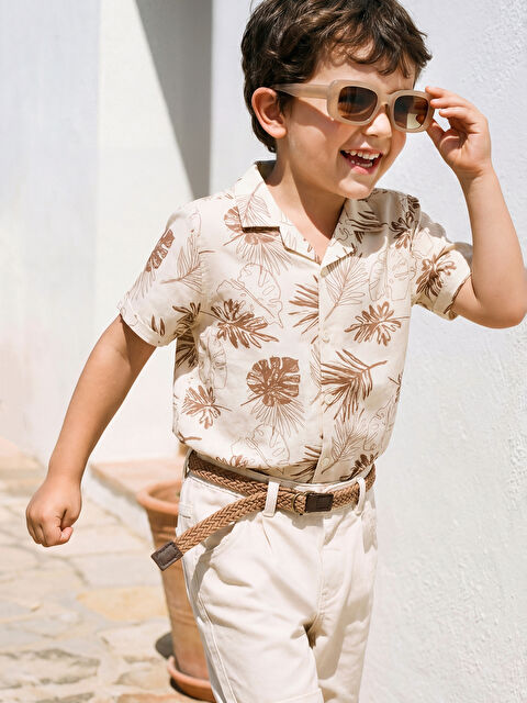 LCW Kids Kısa Kollu Erkek Çocuk Gömlek