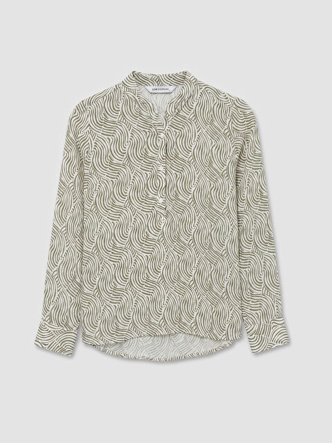 LCW EVERYDAY بلوزة أخضر امرأة - S67779Z8-LRR