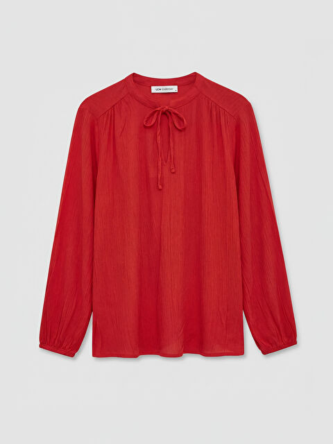 LCW EVERYDAY Μπλούζα για γυναίκες με γιακά με δέσιμο