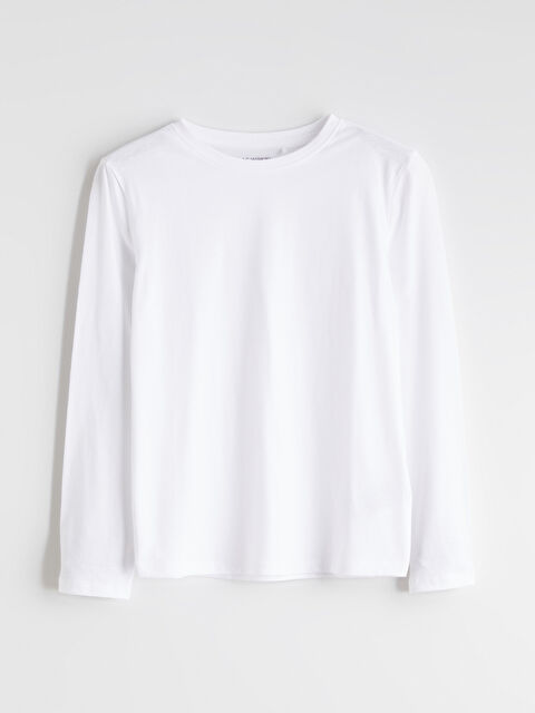 LCW Kids Bisiklet Yaka Basic Kız Çocuk Tişört - S67859Z4-Q6K