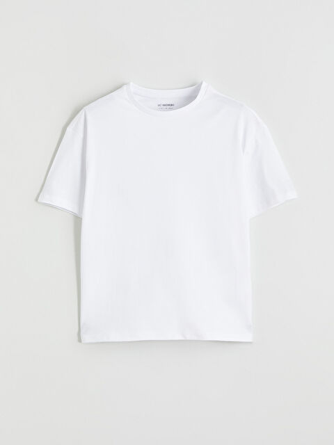 LCW Kids Bisiklet Yaka Basic Kız Çocuk Tişört - S67864Z4-Q6K