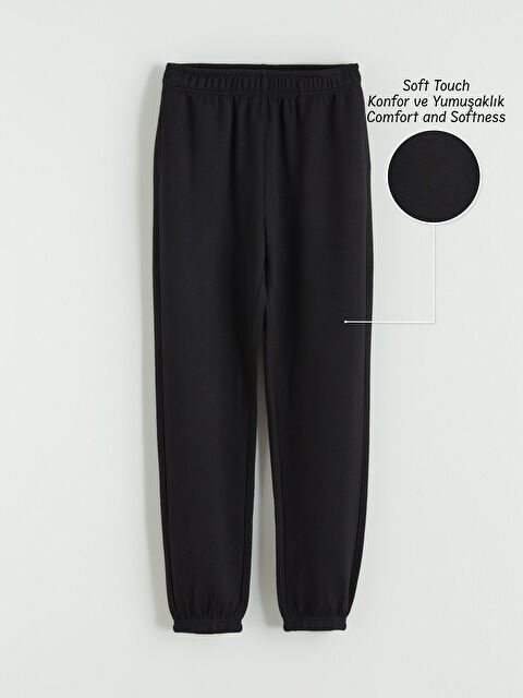 LCW Kids Beli Lastikli Kız Çocuk Soft Touch Jogger Eşofman Altı - S67874Z4-CVL