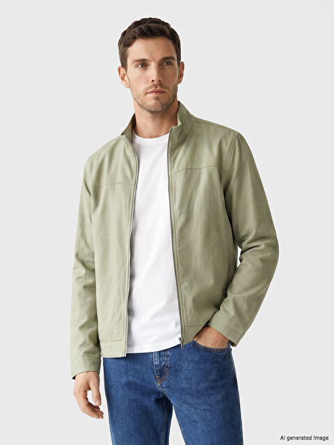 LCWAIKIKI Classic Standart Kalıp Dik Yaka Erkek Mont